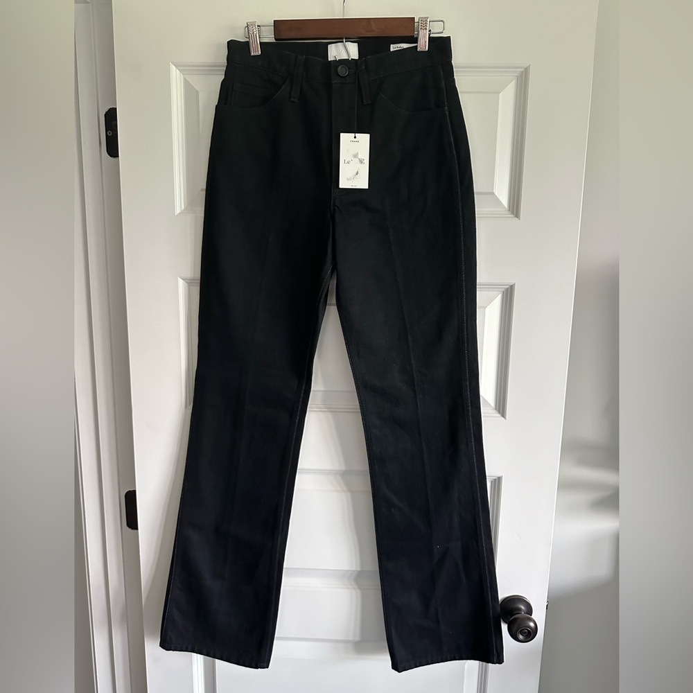 Frame Denim Black Flare & Wide Leg Jeans